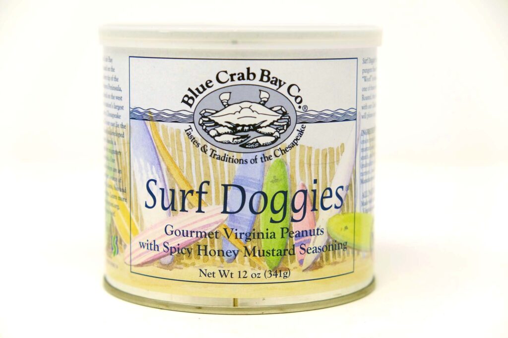 Blue Crab Bay Co. Surf Doggies Peanuts with Spicy Honey Mustard Seasoning