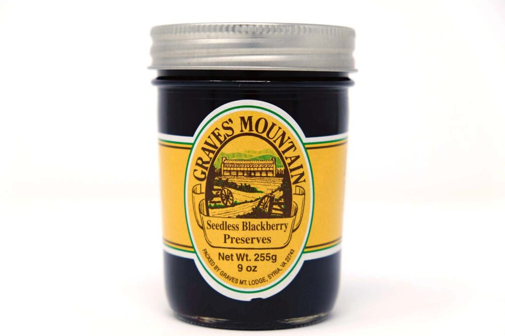 Graves' Mountain Seedless Blackberry Preserves