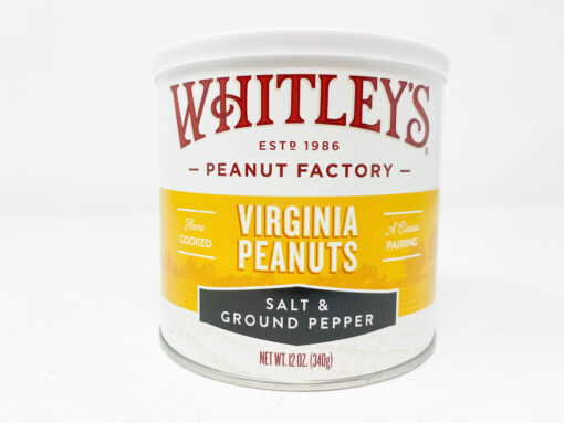 Whitley's Salt & Pepper Virginia Peanuts 12oz