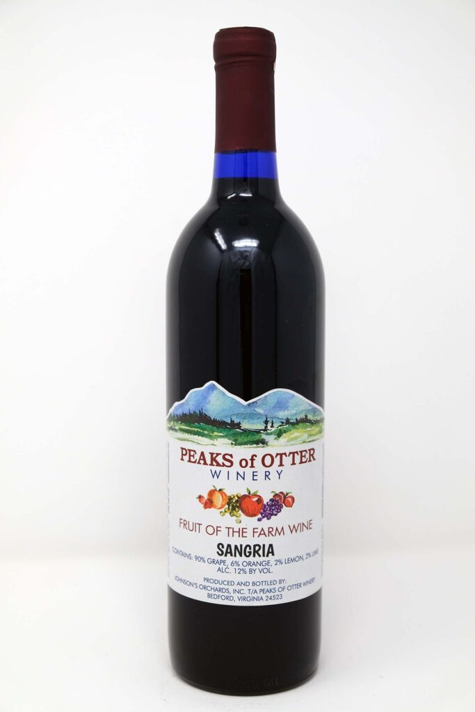 Peaks of Otter Winery Sangria