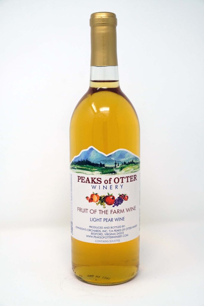 Peaks of Otter Winery Light Pear Wine