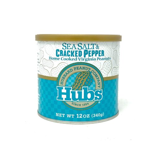 Hubs Sea Salt and Cracked Pepper Peanuts