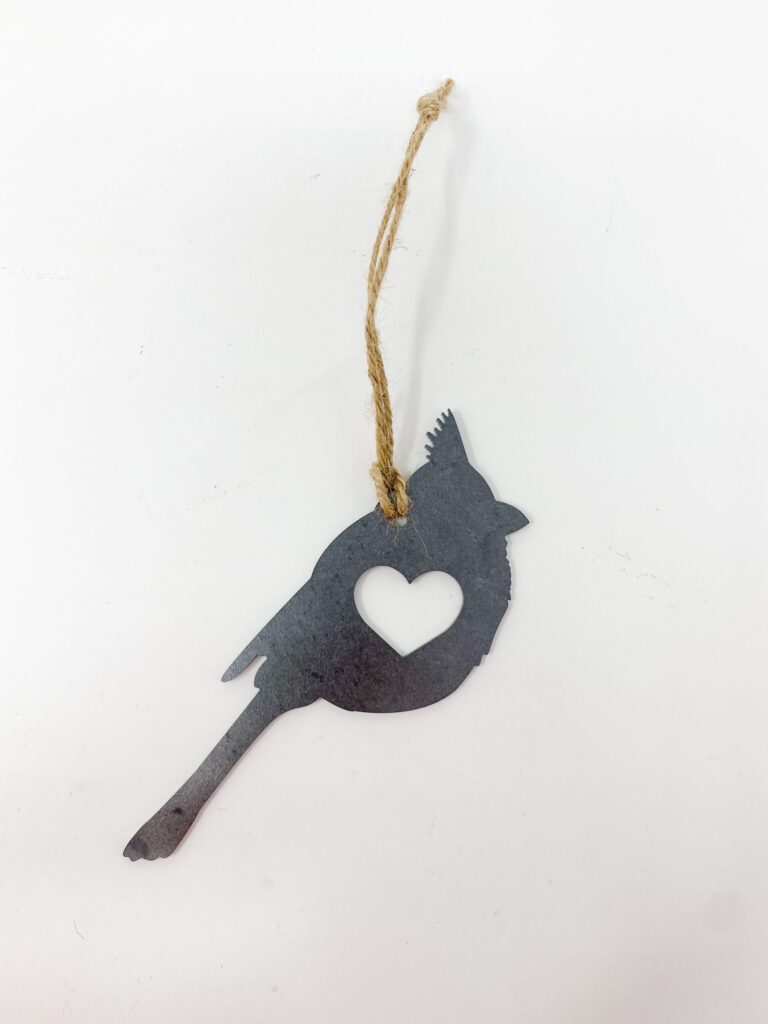 Cardinal Metal Ornament