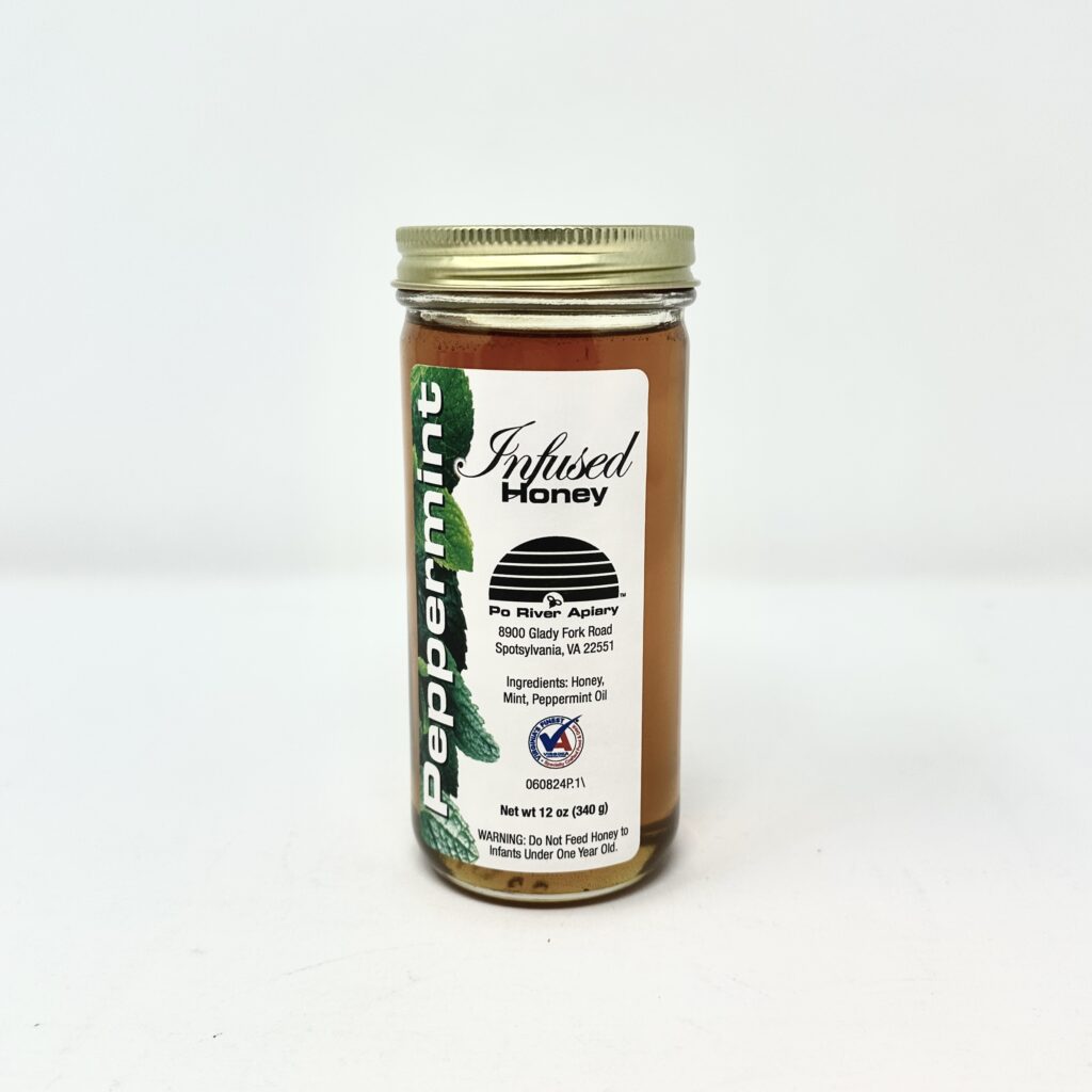 Po River Apiary Peppermint Infused Honey