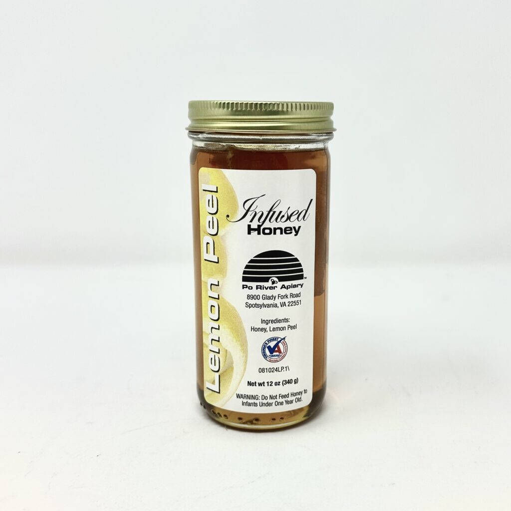 Po River Apiary Lemon Peel Infused Honey