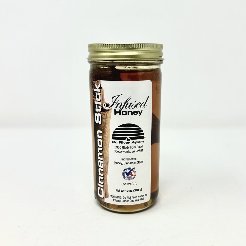 Po River Apiary Cinnamon Stick Infused Honey