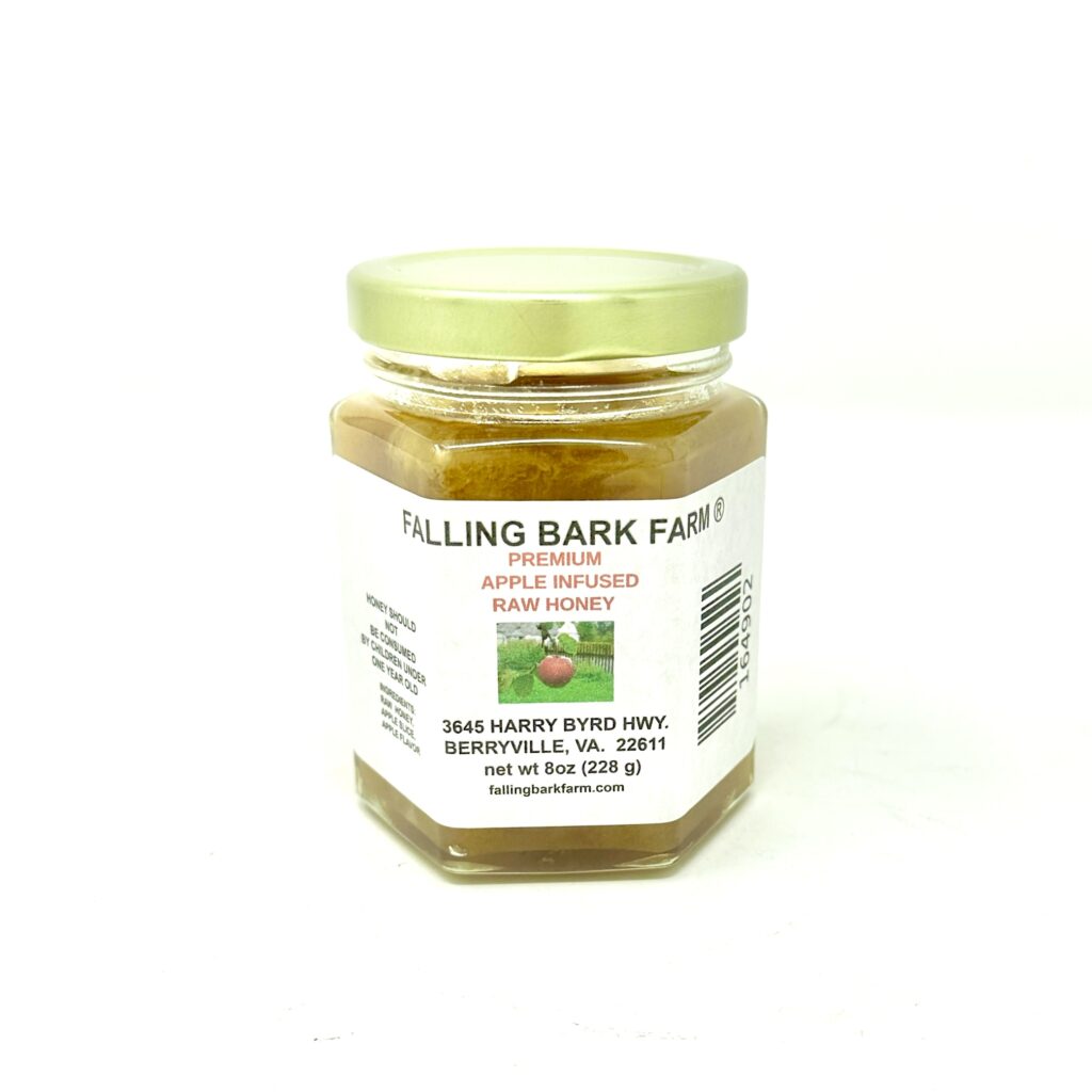 Falling Bark Farm Premium Apple Infused Raw Honey