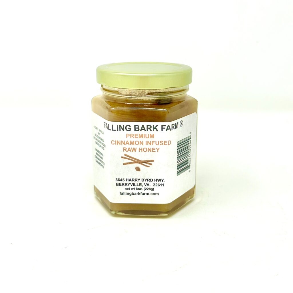 Falling Bark Farm Premium Cinnamon Infused Raw Honey