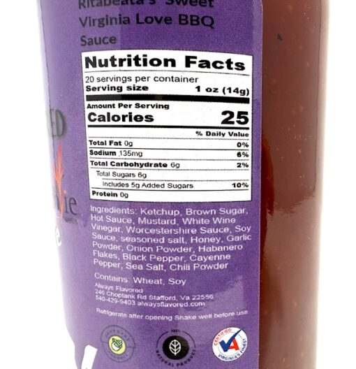 Always Flavored Sweet Virginia Love BBQ Sauce - Image 2