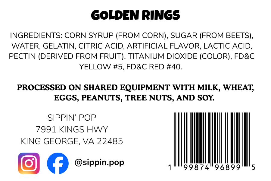 Sippin' POP'D Golden Rings - Image 3